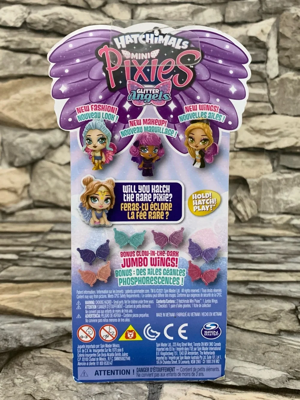 Hatchimals Mini Pixies Glitter Angels Mystery Doll Jumbo Wings Fashion Toy Set